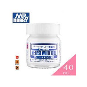 MR.SURFACER 1000 WHITE LIQUID PRIMER (40 ml). Marca MR.Hobby. Ref: SF283.
