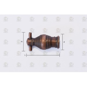 Tubo de Mortero  o Bombarda 18mm. 1ud. Marca Amati. Ref: 418002, 4180/02 2