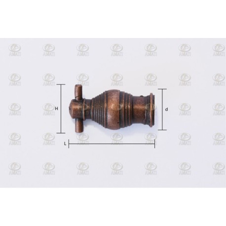 Tubo de Mortero  o Bombarda 18mm. 1ud. Marca Amati. Ref: 418002, 4180/02