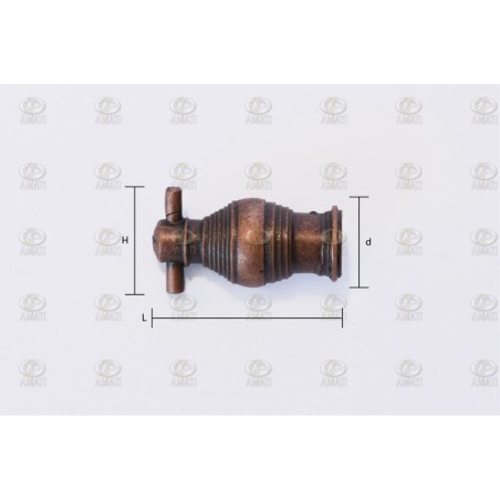 Tubo de Mortero  o Bombarda 18mm. 1ud. Marca Amati. Ref: 418002, 4180/02