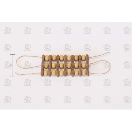 EMPARRILLADO DE MASTIL 2 VIAS , 6 mm. Marca Amati. Ref: 4384/06, 438406.