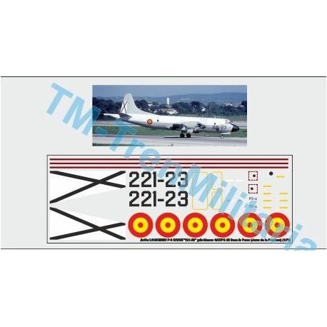 LOCKHEED P-3 ORION "221-23", GRUPO 22 Base la Parra (Jerez de la Frontera). Escala 1:72. Marca Trenmilitaria. Ref: AV-000_0069.
