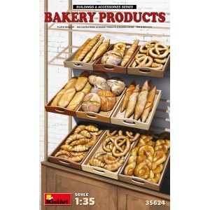 BAKERY PRODUCTS. Escala 1:35. Marca Miniart. Ref: 35624.