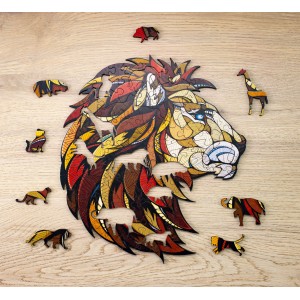 Puzzle  LEON, L, madera contrachapada. Marca Ewa. Ref: 0181. 2