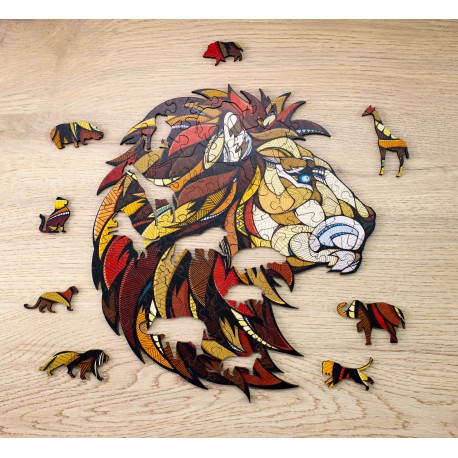 Puzzle  LEON, L, madera contrachapada. Marca Ewa. Ref: 0181.