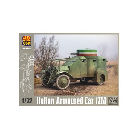 Italian Armoured Car 1ZM. Escala 1:72. Marca CSM. Ref: 72001.