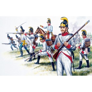 Infantería austriaca, Guerra Napoleónica. Escala 1:72. Marca Italeri. Ref: 6005.