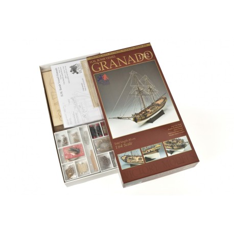 H.M. Bomb Vessel Granado 1742,  Escala 1:64. Marca Amati. Ref: 130002.