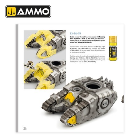 THE WEATHERING TECHNICAL GUIDE 01 - Metallized (inglés, castellano, francés). Marca Ammo Mig. Ref: AMIG5231, 5231.