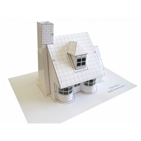 Kit de construcción de cerámica Rural House 1. Marca Keranova. Ref: 30227.