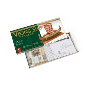 Nave Vikinga Drakkar. Escala 1:50. Marca Amati. Ref: 140601, 1406/01.