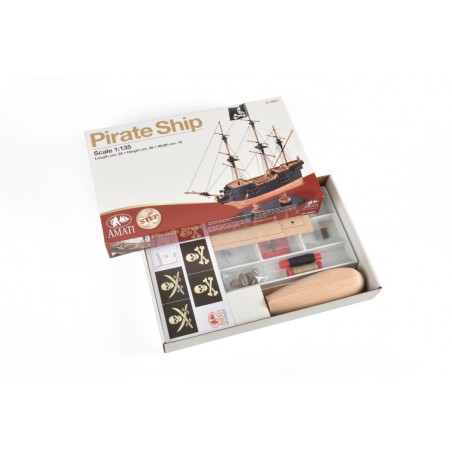 Barco pirata - Primer paso. Escala 1:135. Marca Amati. Ref: 60001.