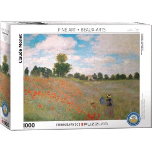 El jardín, Monet. Puzzle Horizontal, 1000 pz. Marca Eurographics. Ref: 6000-4908.
