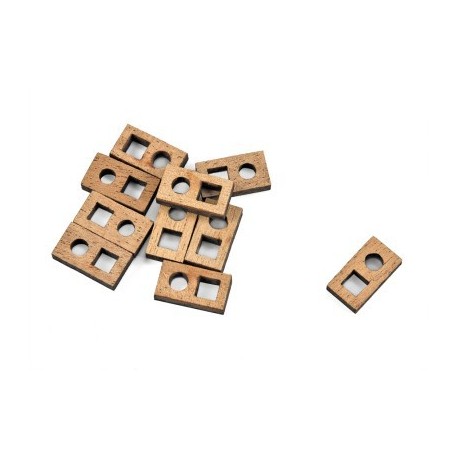 Topes de mastil ingles, 13 mm. Paquete de 20 unidades. Marca Amati. Ref: 4298/02.