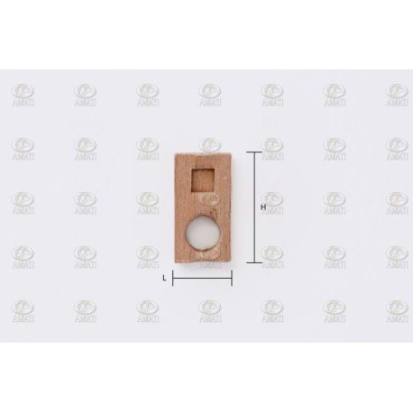 Topes de mastil ingles, 13 mm. Paquete de 20 unidades. Marca Amati. Ref: 4298/02.