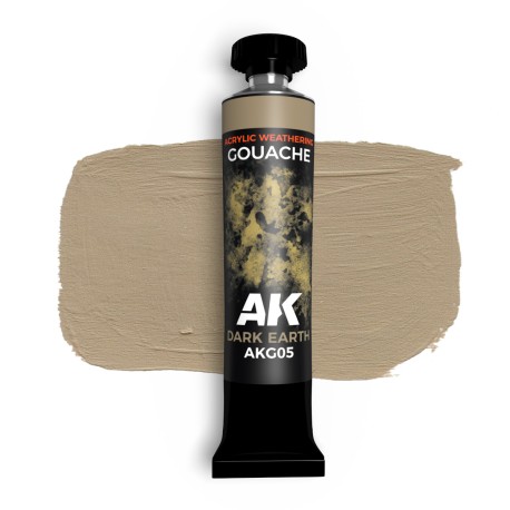 Dark earth – AK GOUACHE. Marca AK Interactive. Ref: AKG05.