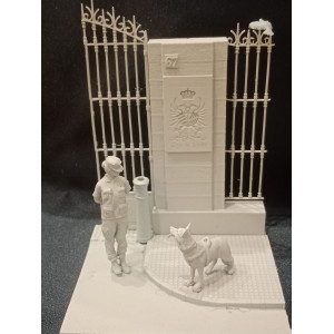 Viñeta La puerta de los Valientes. Marca Largarto Miniatures. Ref: PuertaVal..