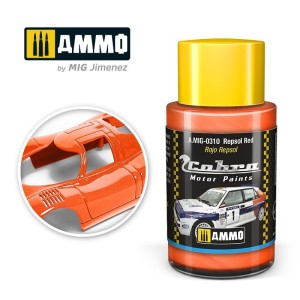 Cobra Motor Rojo Repsol. Bote 30 ml. Marca Ammo by Mig Jimenez. Ref: AMIG0310, 0310.