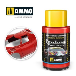 Cobra Motor Rojo Corsa Competición. Bote 30 ml. Marca Ammo by Mig Jimenez. Ref: AMIG0313, 0313.