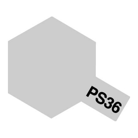 Spray TRANSLUCENT SILVER Polycarbonate ( 86036 ). Bote 100 ml. Marca Tamiya. Ref: PS-36, PS36.