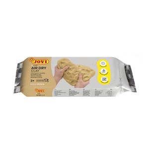 AIR DRY CLAY Pastilla pasta modelar endurecible al aire 250 g Ocre. Marca Bostik. Ref: 87.