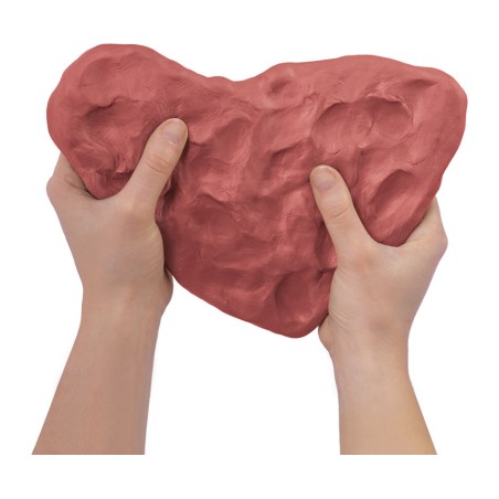 AIR DRY CLAY Pastilla pasta modelar endurecible al aire 250 g Terracota. Marca JOVI. Ref: 84..