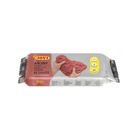 AIR DRY CLAY Pastilla pasta modelar endurecible al aire 250 g Terracota. Marca JOVI. Ref: 84..