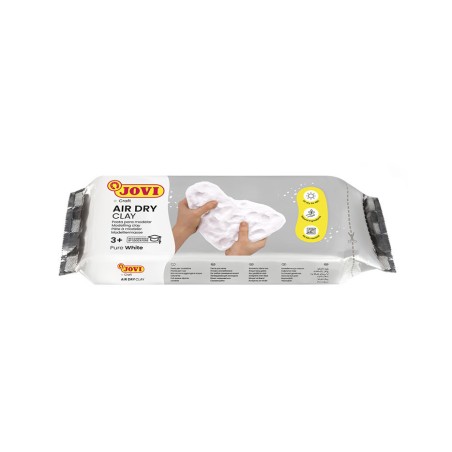 AIR DRY CLAY Pastilla pasta modelar endurecible al aire 250 g Blanca. Marca JOVI. Ref: 83.