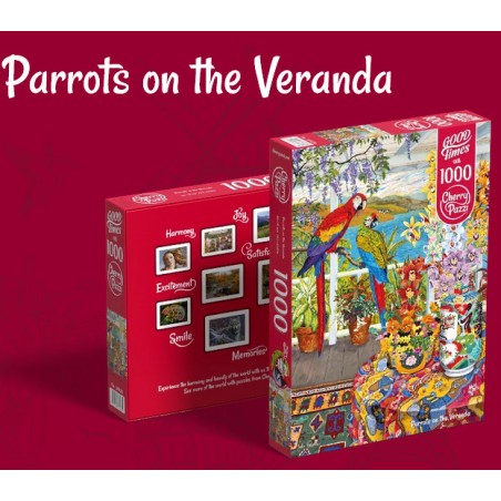 Parrots on the Veranda, 1000 pz. Marca Cherry Pazzi. Ref: 30639.