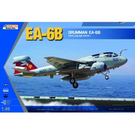 EA-6B Grumman Prowler (New Wings). Escala 1:48. Marca Kinetic Model. Ref: K48044.
