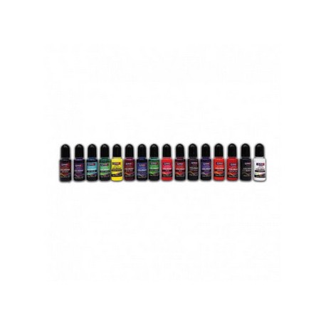 Set Tintes para Resina Epoxi Semitransparentes, 16x10 ml. Marca NAZZA. Ref: TINTES.