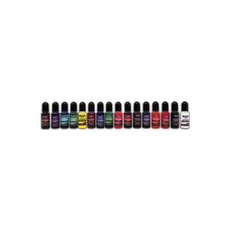 Set Tintes para Resina Epoxi Semitransparentes, 16x10 ml. Marca NAZZA. Ref: TINTES.