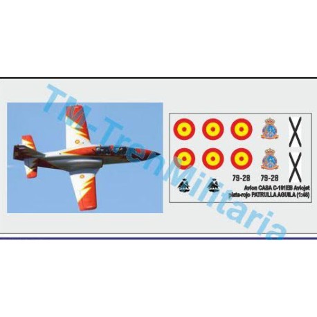 Calcas Avión Casa C-101EB Aviojet, Patrulla Aguila. Escala 1:48. Marca Trenmilitaria. Ref: 000_5.