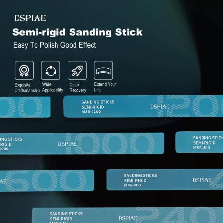 Lija 240 SEMI-RIGID SANDING STICKS. 1UD. Marca DSPIAE. Ref: MSS240.
