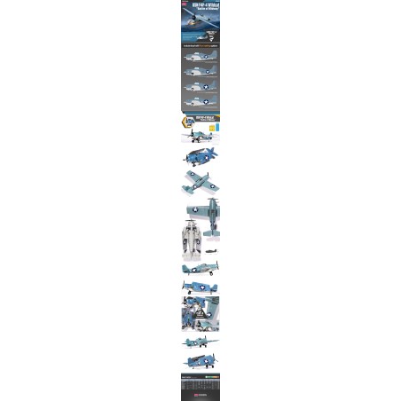 USN F4F-4 Wildcat "Battle of Midway". Escala 1:48. Marca Academy. Ref: 12355.