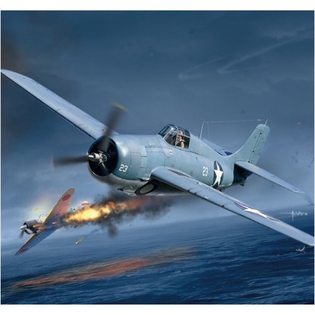 USN F4F-4 Wildcat "Battle of Midway". Escala 1:48. Marca Academy. Ref: 12355.