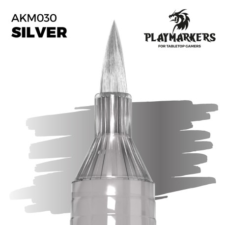 SILVER  – PLAYMARKER. Marca AK Interactive. Ref: AKM030.