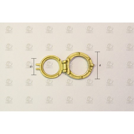 Ojo de Buey, practicable 15mm interior.  1ud. Marca Amati. Ref: 494115, 4941/15.