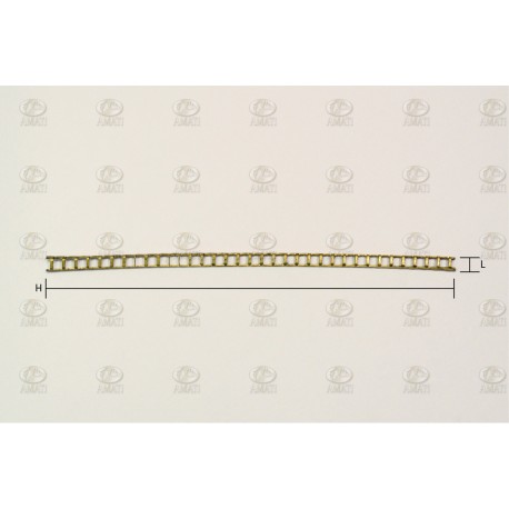 Escalera de Latón Tipo A, 3x100 mm. 1ud. Marca Amati. Ref: 497003, 4970/03.
