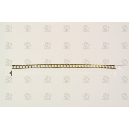Escalera de Latón Tipo A, 3x100 mm. 1ud. Marca Amati. Ref: 497003, 4970/03.