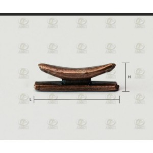 Cornamusa de 12 mm metalica. Paquete de 10 unid. Marca Amati. Ref: 4935/12, 493512. 2