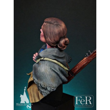 ¡No Pasarán! CNT Militiawoman Barcelona, 1936. 1/12. Marca Fer Miniatures. Ref: MHB00017.