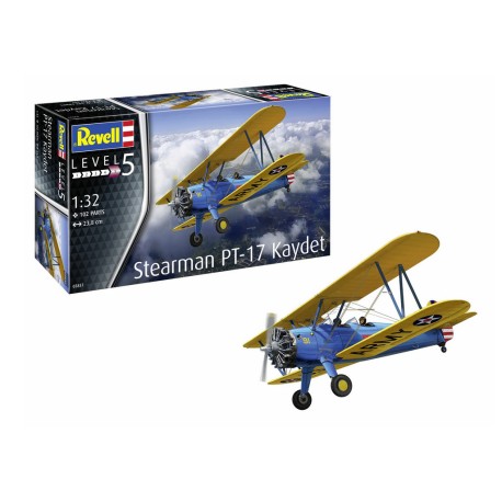 Stearman PT-17 Kaydet. Escala 1:32. Marca Revell. Ref: 03837.