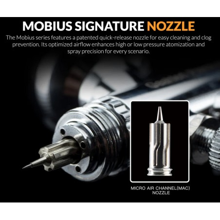 Premium Series GHPM-Mobius TG 0.5mm Airbrush. Marca Gaahleri. Ref: 44070.