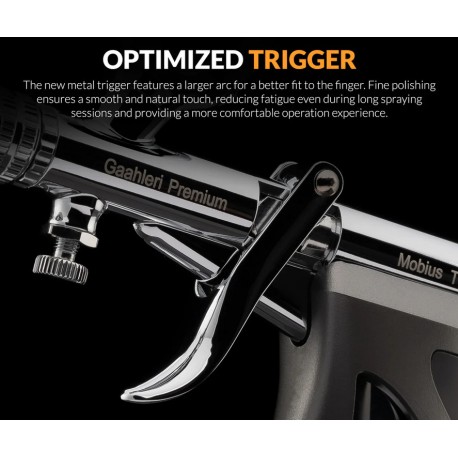 Premium Series GHPM-Mobius TG 0.5mm Airbrush. Marca Gaahleri. Ref: 44070.