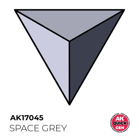 SPACE GREY – QUICK GEN COLOR. Bote de 18 ml. Marca AK Interactive. Ref: AK17045.