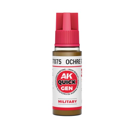 OCHRE GREEN – QUICK GEN COLOR. Bote de 18 ml. Marca AK Interactive. Ref: AK17075.