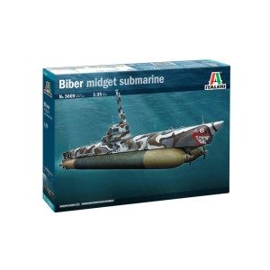 Biber Midget Submarine. Escala 1:35. Marca Italeri. Ref: 5609.