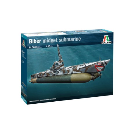 Biber Midget Submarine. Escala 1:35. Marca Italeri. Ref: 5609.