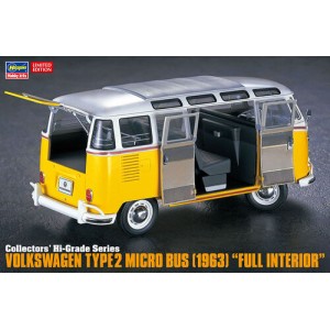 Volkswagen Type2 Micro Bus (1963) "Full Interior". Escala 1:24. Marca Hasegawa. Ref: 51048, CH48.